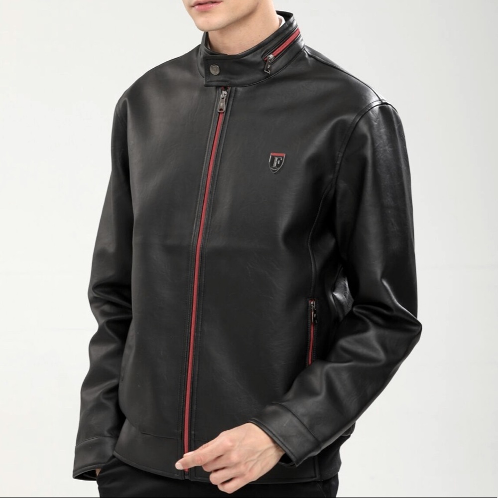 F Collections - BLACK - Made in ITALY 🇮🇹 - Vegan ‘Leather’ - Luxury Jacket